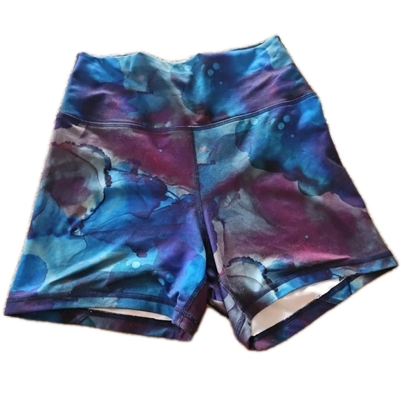 Fleo Womens Midnight Melt Weighlifting Gym Shorts (True High Contour) M - Picture 3 of 9